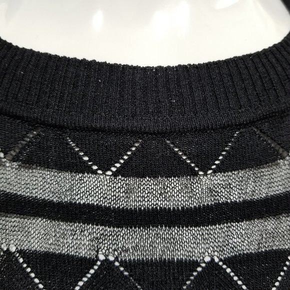 For Love And Lemons Knitz sweater Medium Joni lightweight knit semi sheer boho - Picture 6 of 16